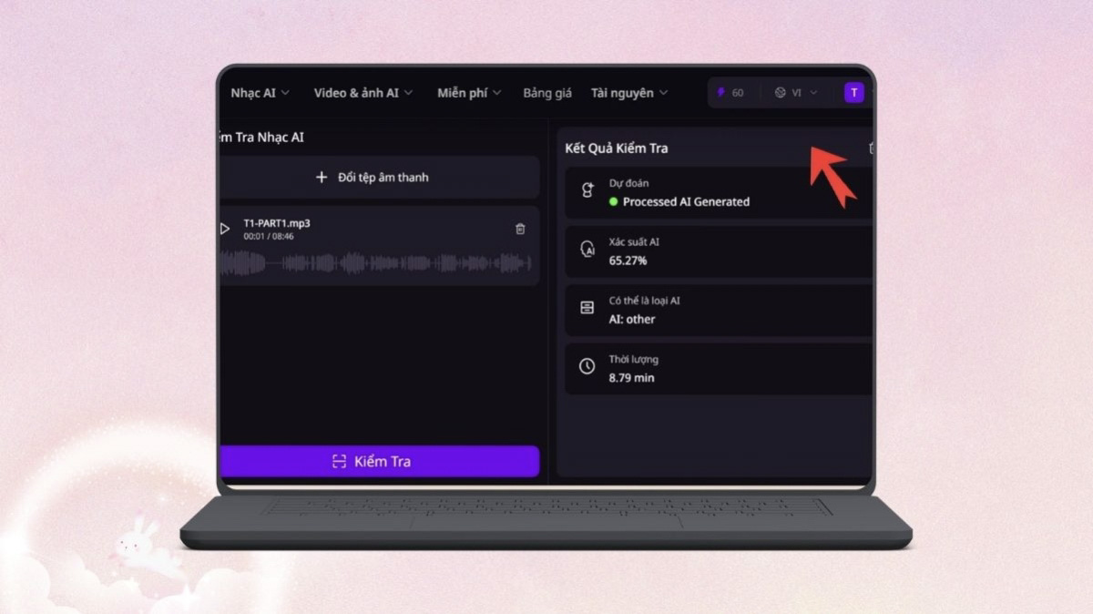 Hướng dẫn xác định nhạc AI bằng AI Music Maker cực chuẩn xác