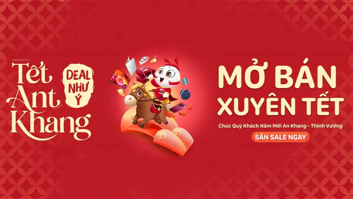 CellphoneS bán xuyên Tết Bính Ngọ 2026, chi tiết danh sách cửa hàng và lịch giao hàng