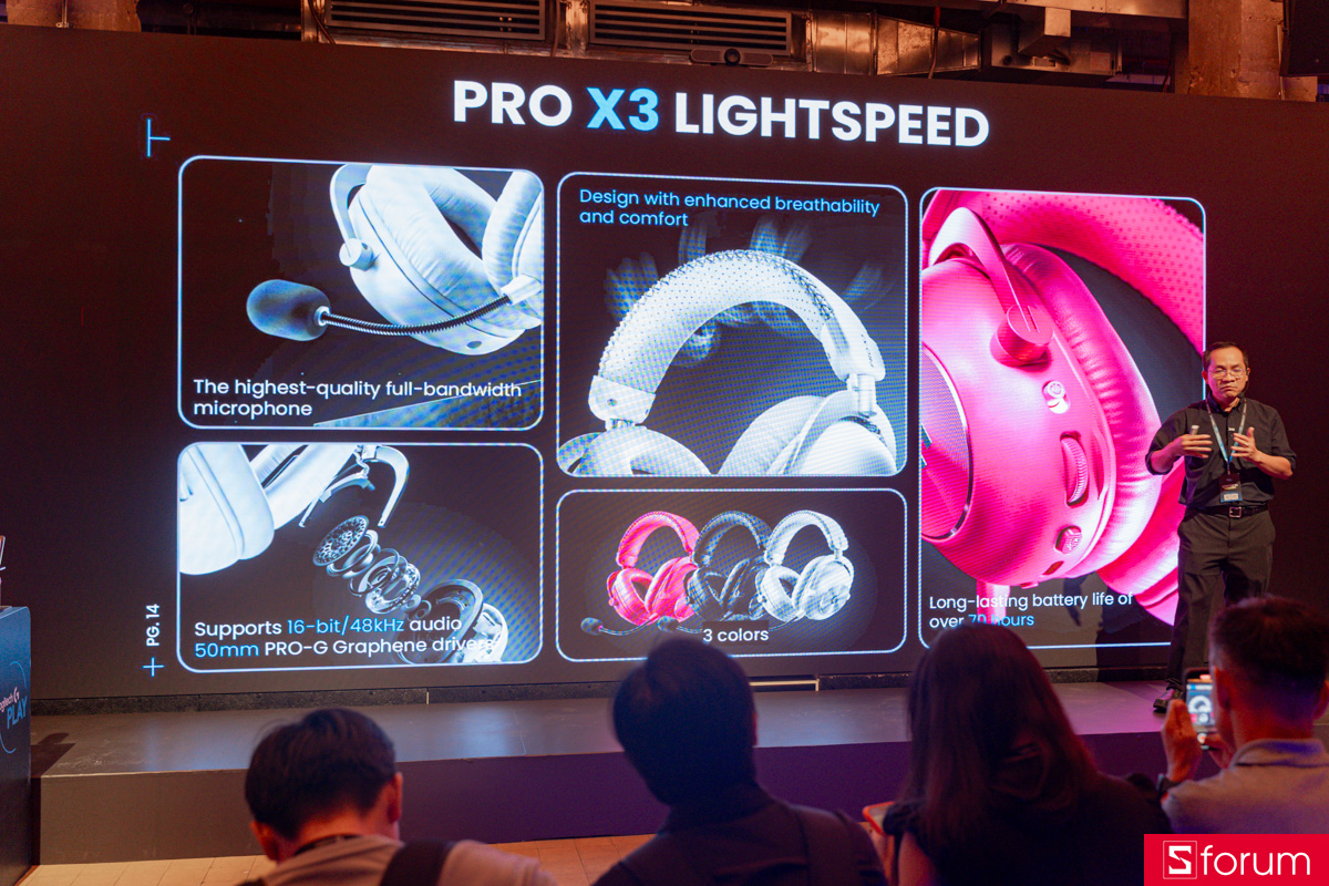 Các điểm nhấn ấn tượng trên Logitech PRO X3 LIGHTSPEED