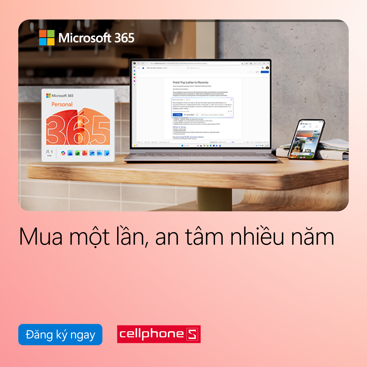 Microsoft 365 – Khi phần mềm không chỉ là công cụ, mà là khoản đầu tư cho tương lai số