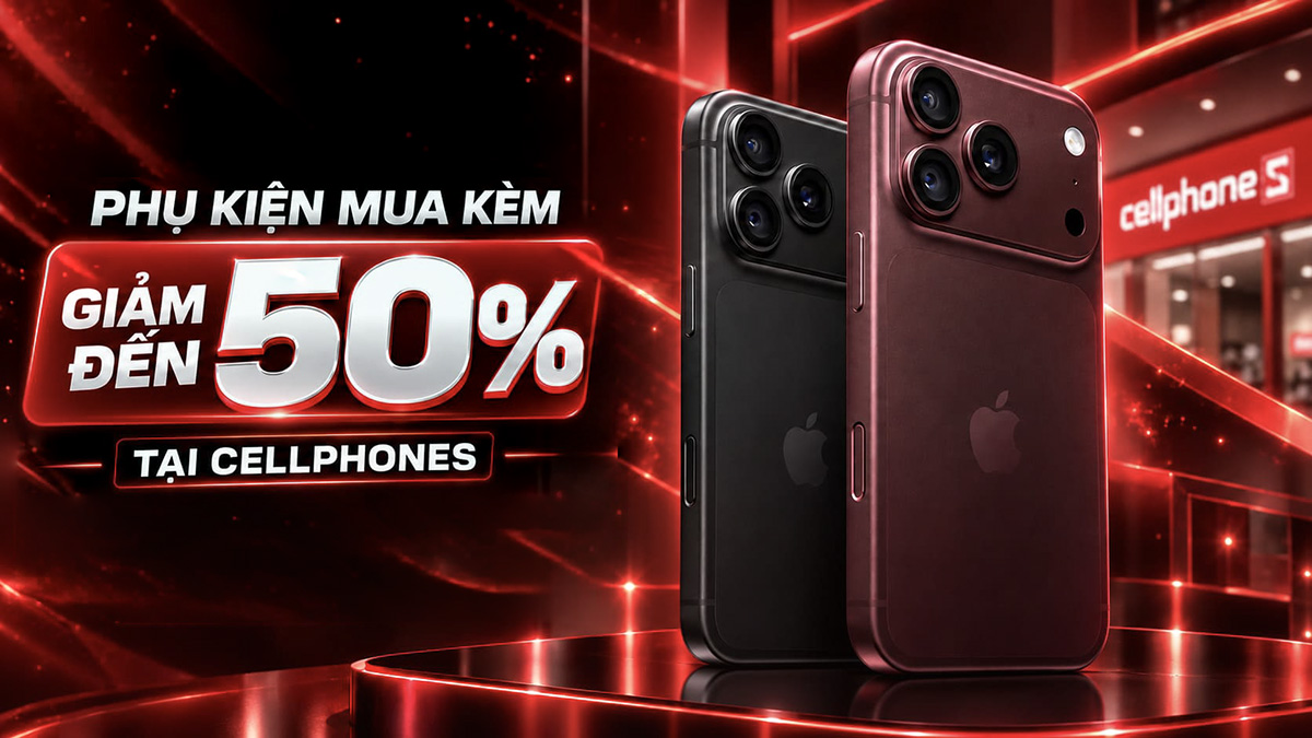 Loạt phụ kiện mua kèm iPhone 18 Pro, iPhone 18 Pro Max giảm đến 50%