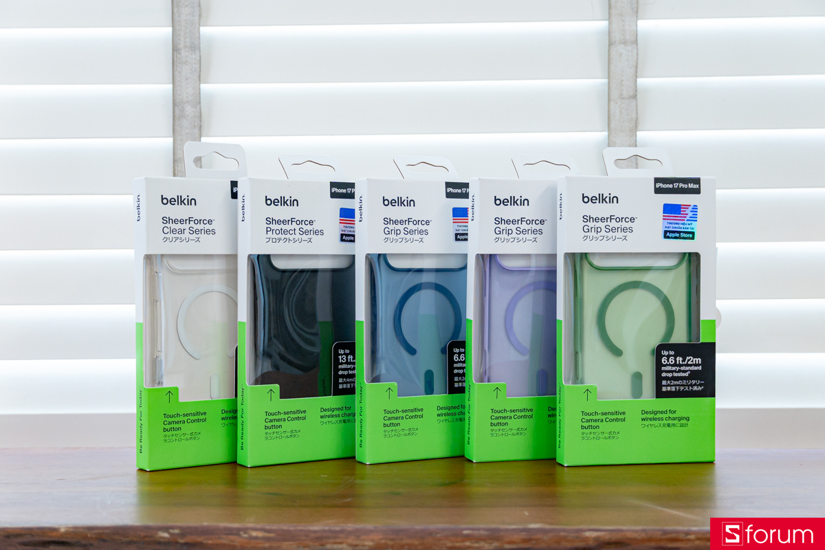 CellphoneS mở bán các mẫu ốp lưng và kính cường lực Belkin dành cho iPhone 17 Series