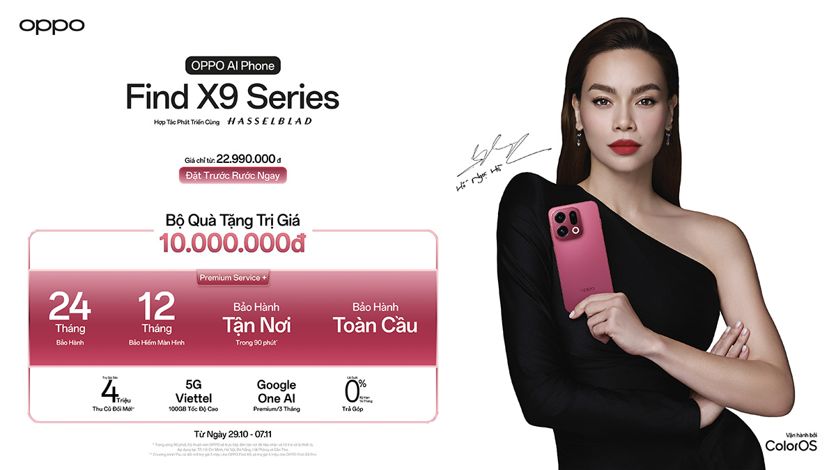 Ưu đãi đặt trước của OPPO Find X9 Series
