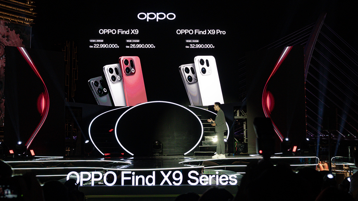 OPPO Find X9 Series ra mắt tại VN: Camera Hasselblad 200MP, pin 7,500mAh, giá từ 22.99 triệu OPPO Find X9 Series ra mắt tại VN: Camera Hasselblad 200MP, pin 7,500mAh, giá từ 22.99 triệu