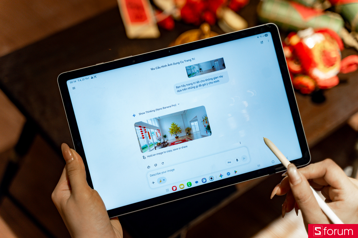 Galaxy Tab S10 Lite sáng tạo tết mới