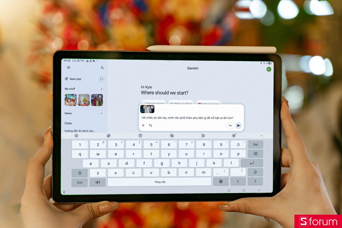 Galaxy Tab S10 Lite sáng tạo tết mới