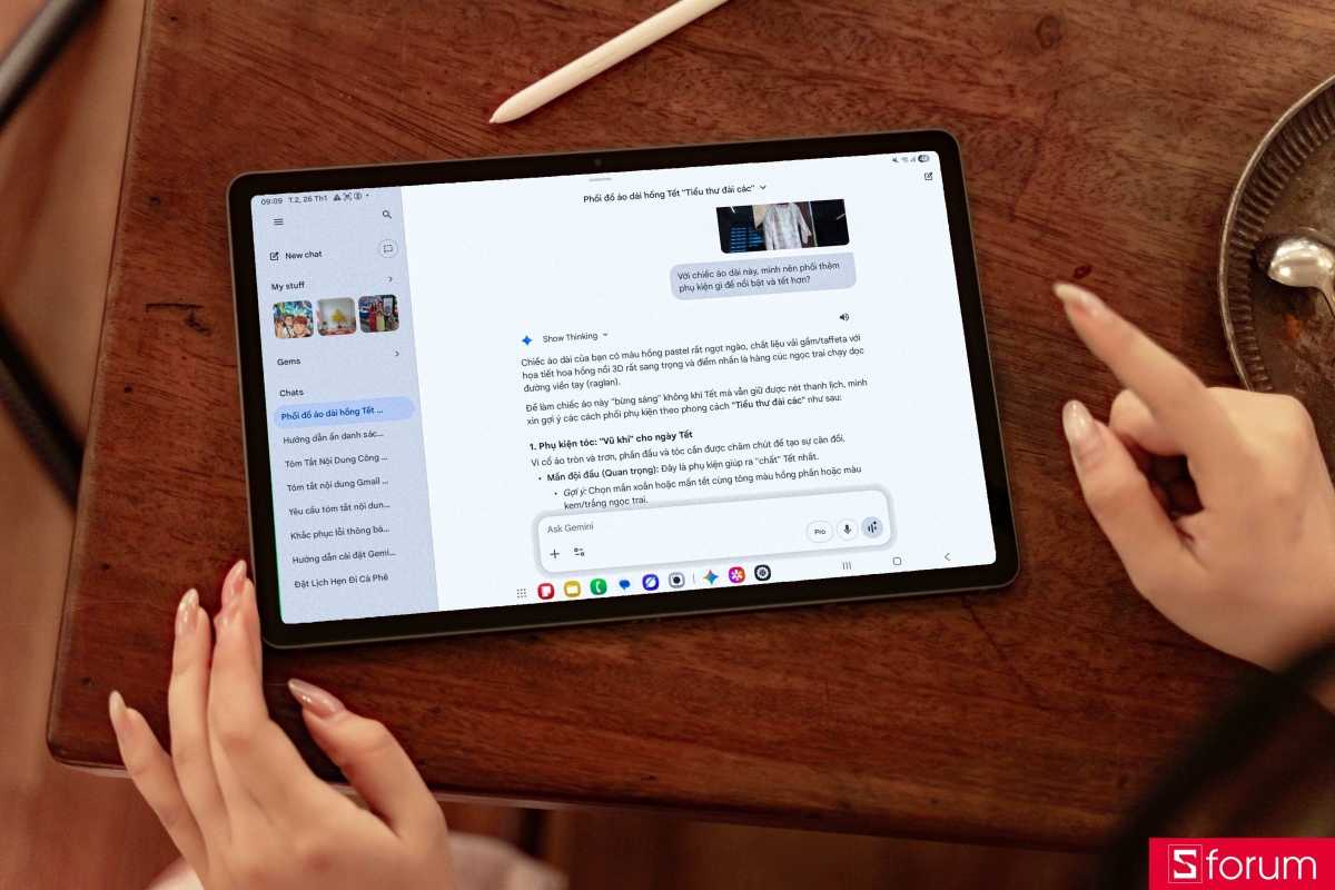 Galaxy Tab S10 Lite sáng tạo tết mới