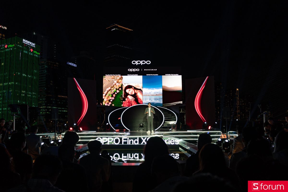 Không gian sự kiện ra mắt trên du thuyền của OPPO