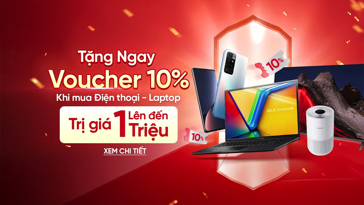 Tặng combo Voucher khi mua điện thoại, laptop bất kỳ tại CellphoneS