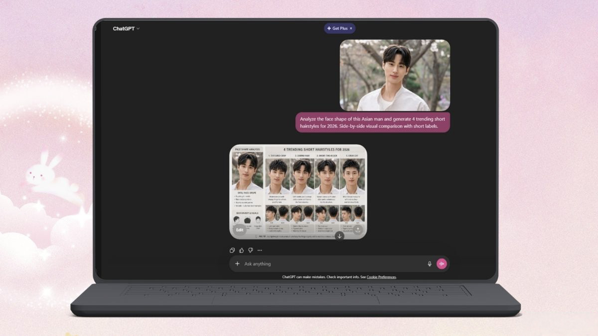Hướng dẫn phân tích kiểu tóc trên ChatGPT phù hợp khuôn mặt