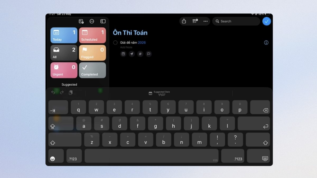 Hướng dẫn tạo danh sách lời nhắc trên iPad cực đơn giản