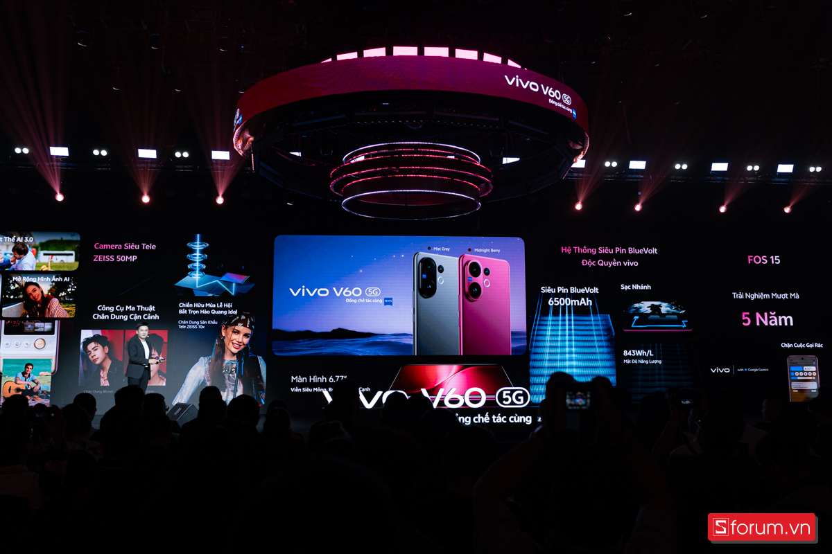 Chi tiết cấu hình được trang bị trên vivo V60 5G