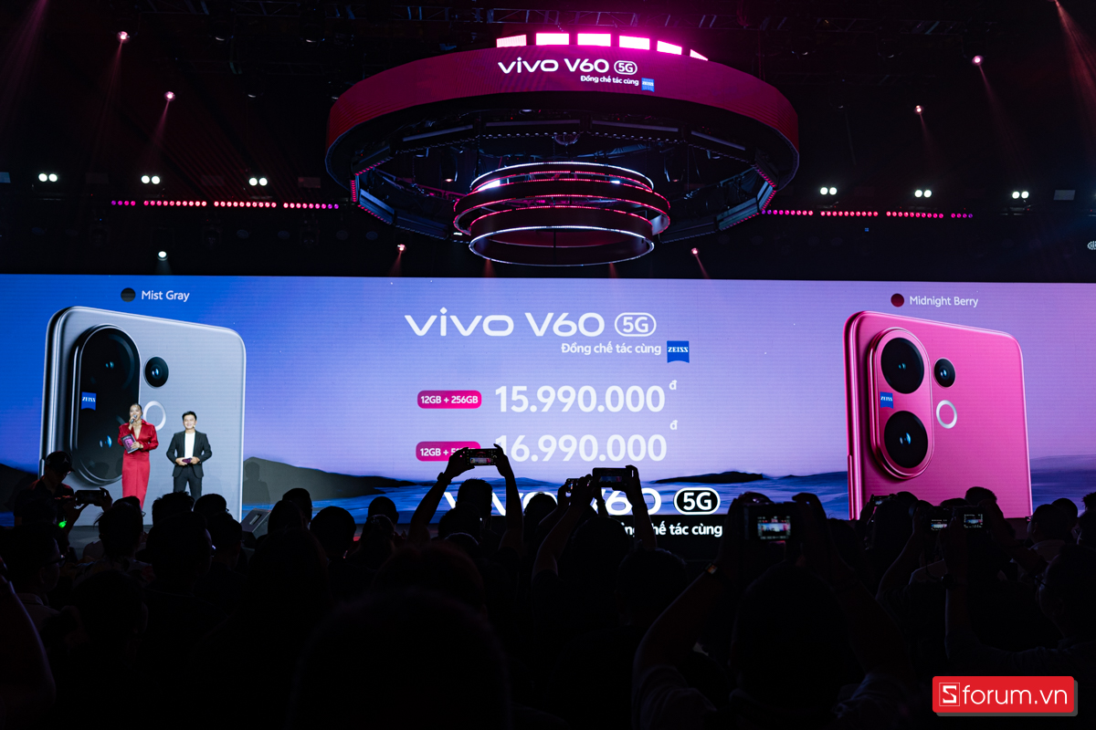 vivo V60 5G ra mắt tại Việt Nam
