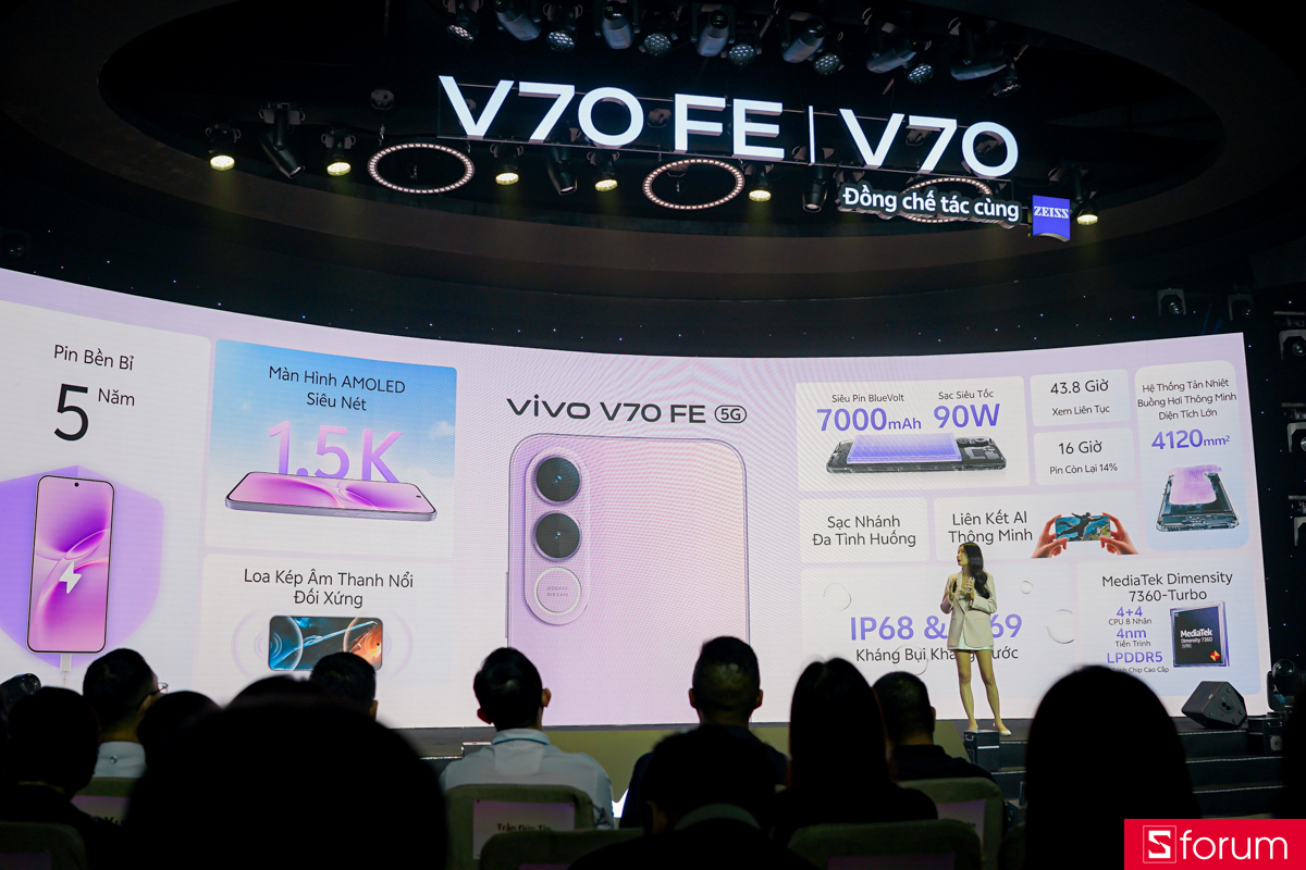 vivo V70 Series ra mắt Việt Nam