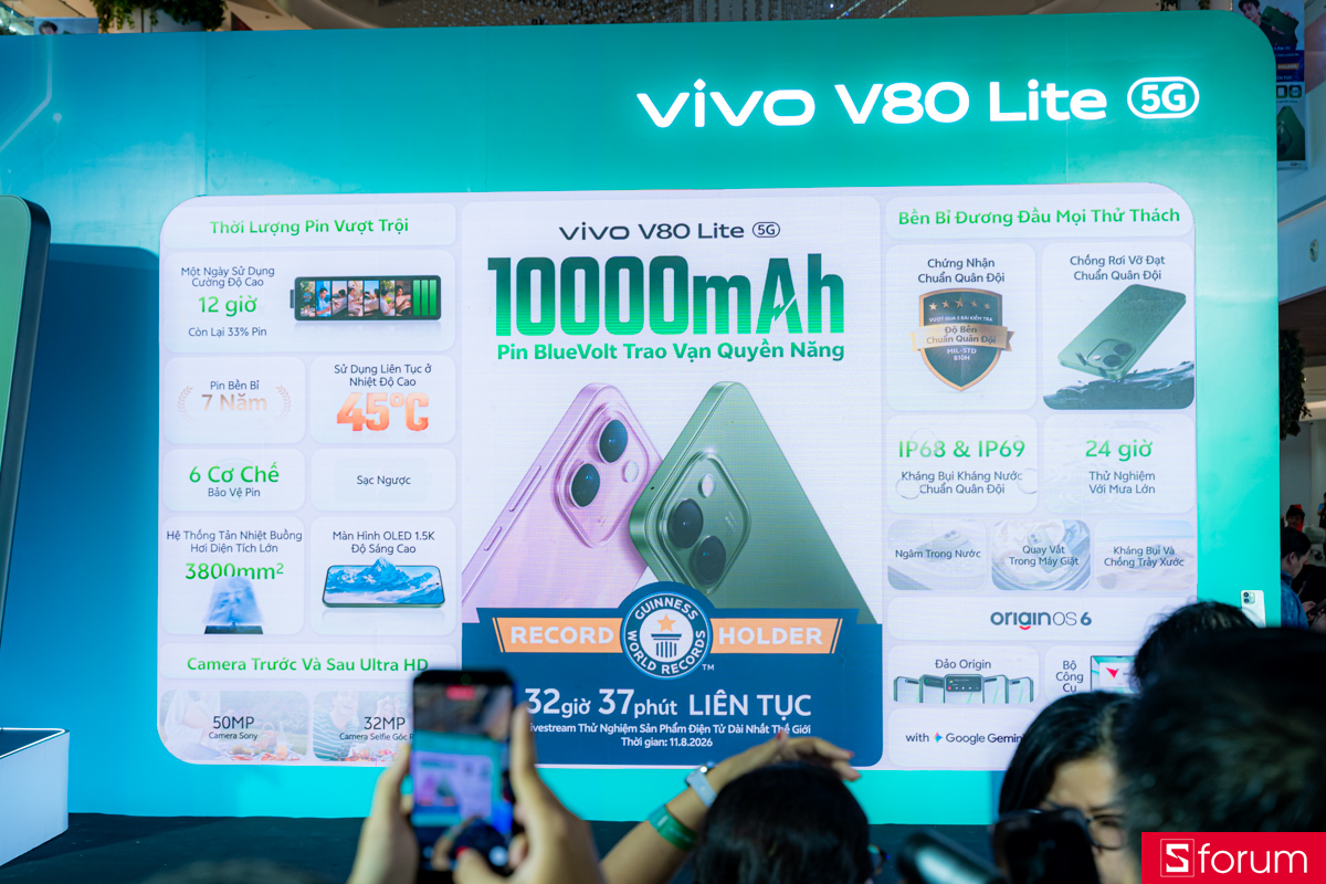 Tóm tắt các thông số, tính năng nổi bật trên V80 Lite 5G