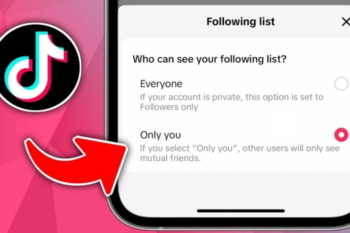 Chuẩn bị cài đặt quyền riêng tư danh sách follow trên TikTok