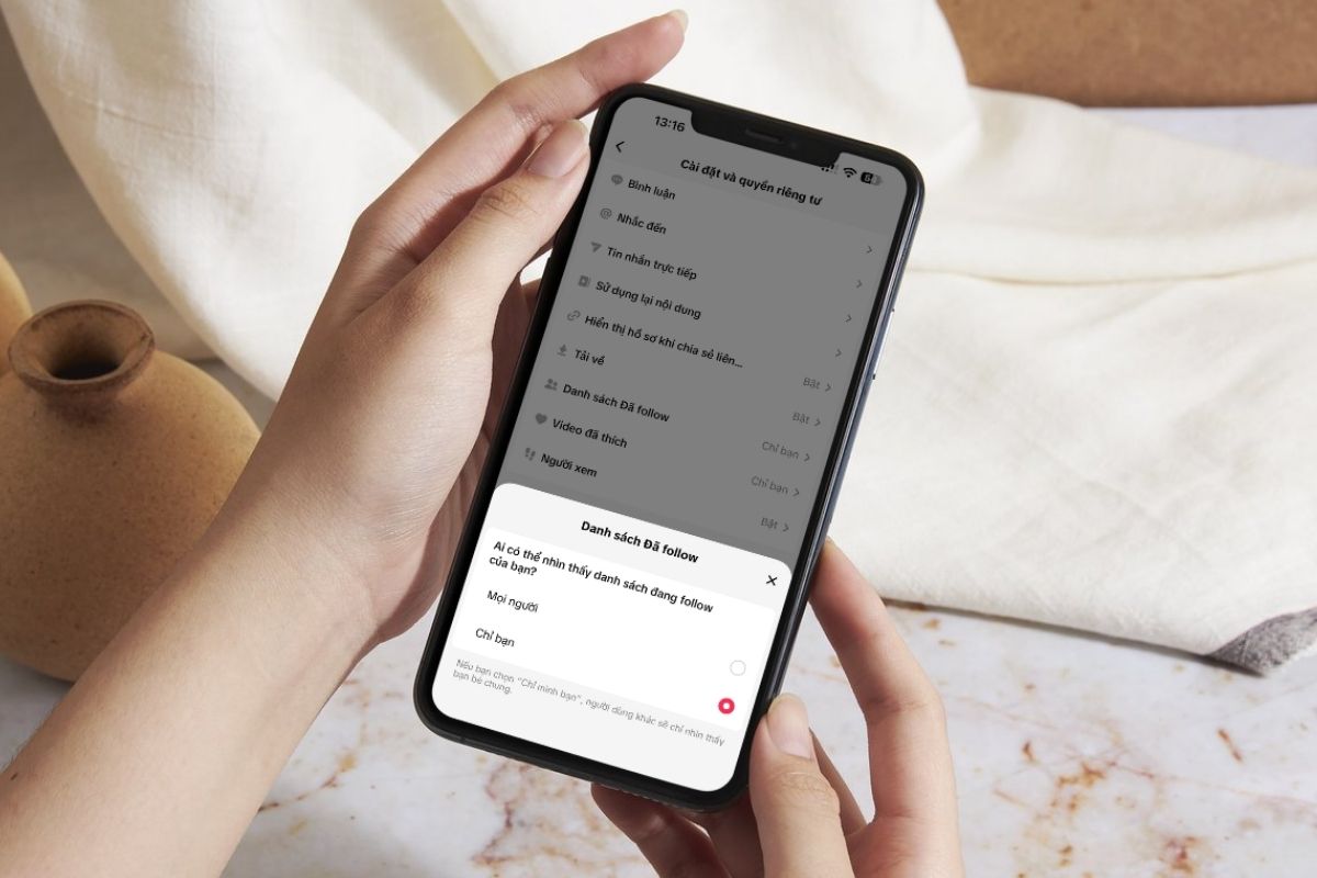 Lưu ý khi sử dụng ẩn danh sách follow trên TikTok đơn giản