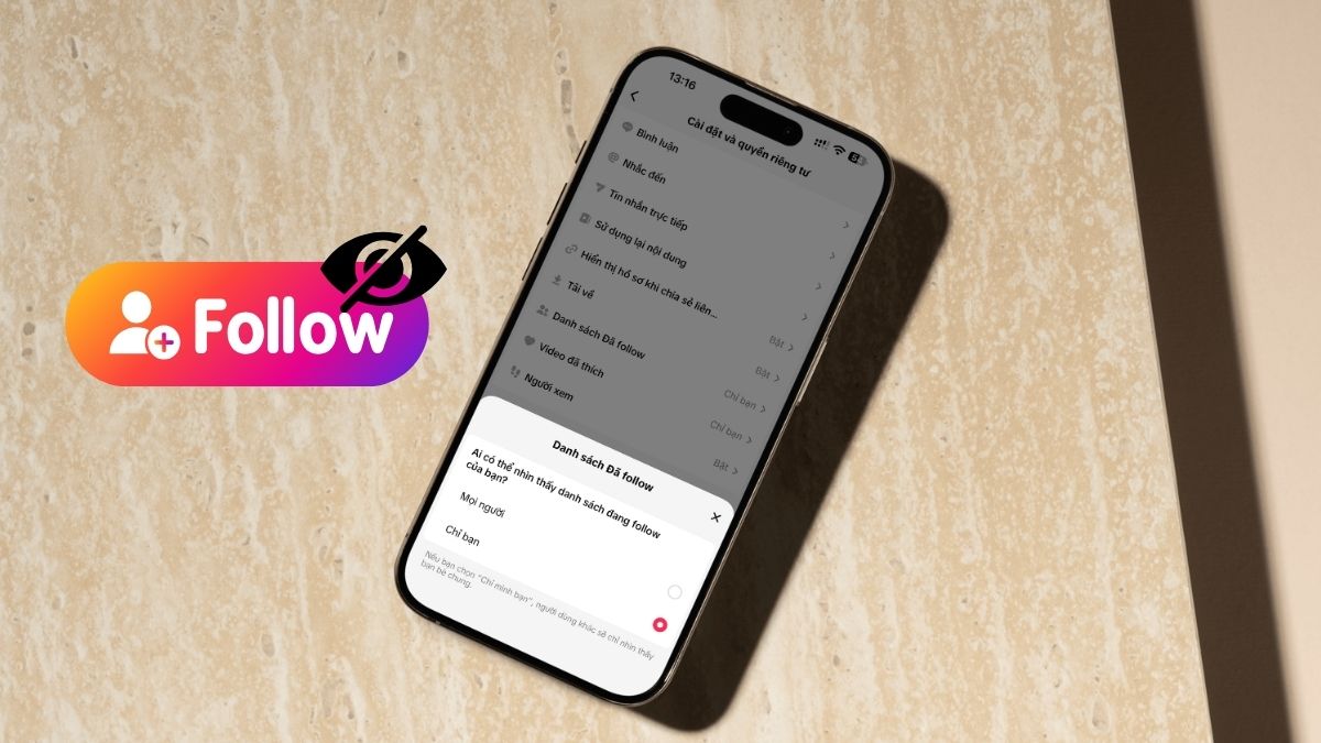 Cách ẩn danh sách follow trên TikTok chỉ với vài bước