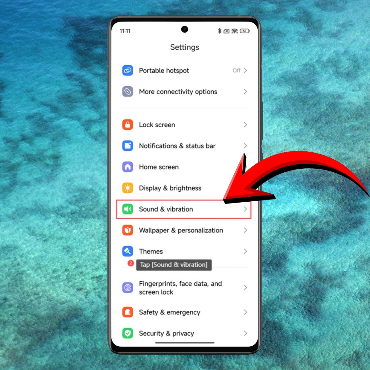 Mở Cài đặt âm thanh
