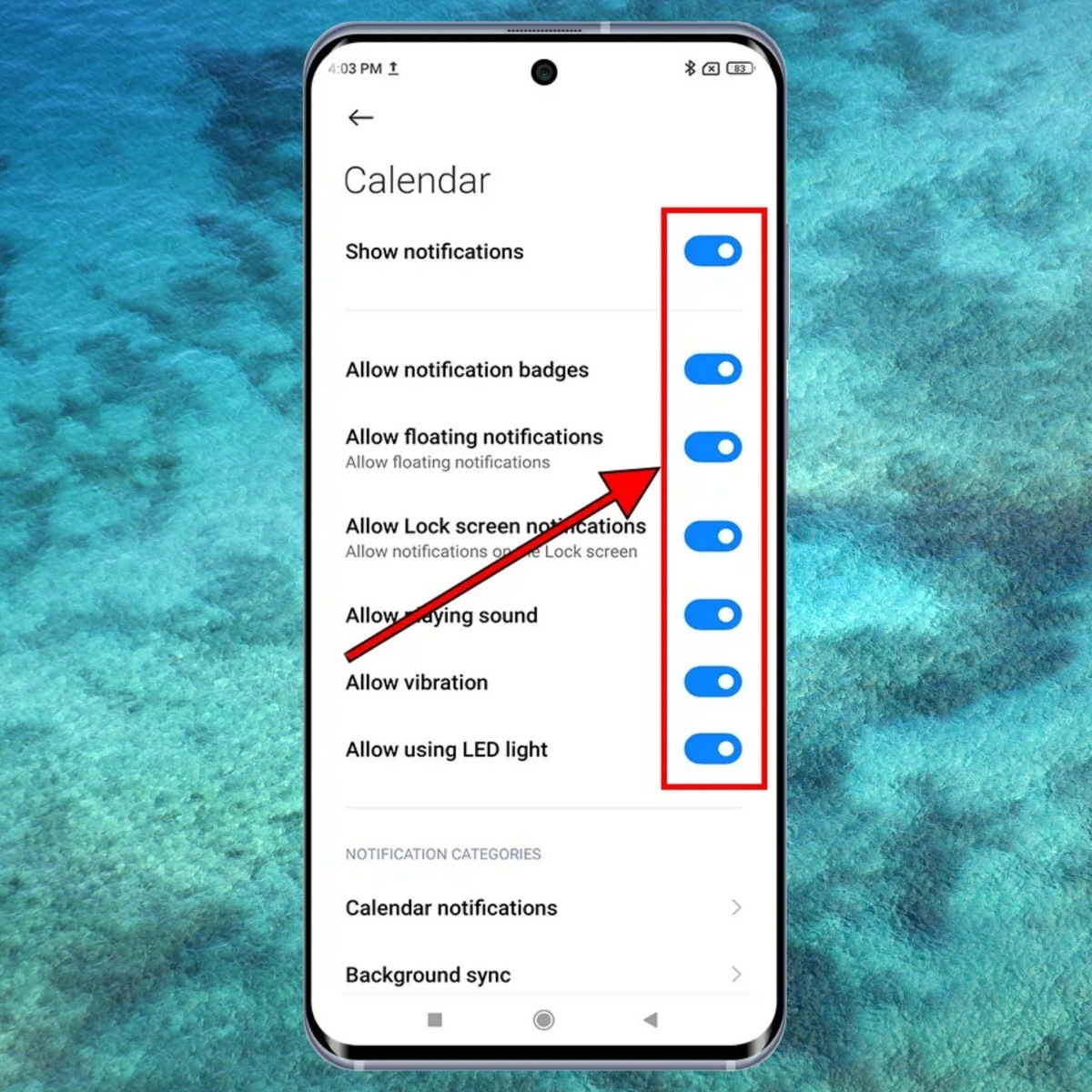 Tắt thông báo trên màn hình khóa