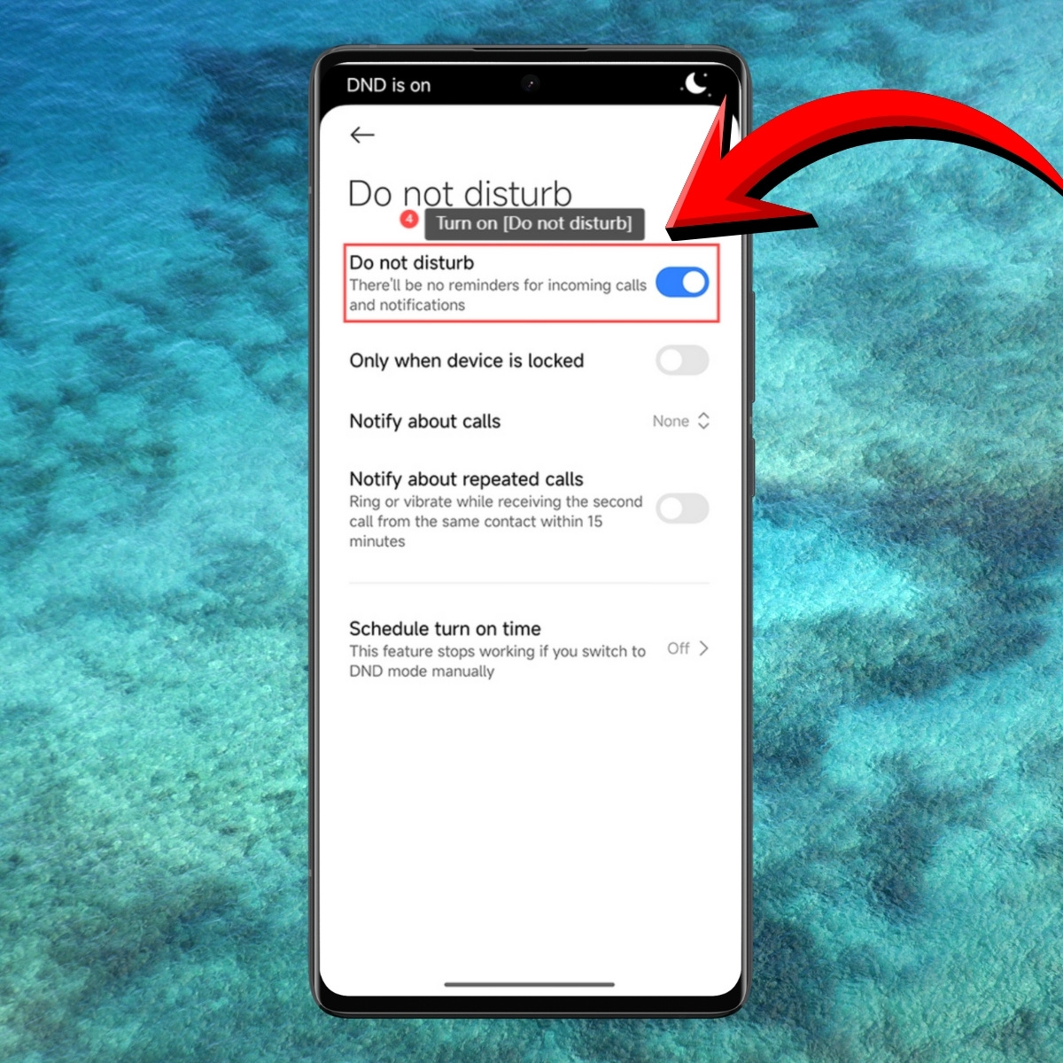 Bật chế độ theo nhu cầu sử dụng
