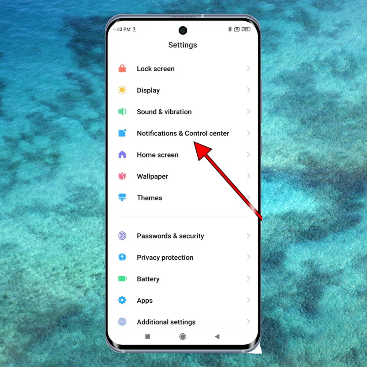 Truy cập Cài đặt hệ thống
