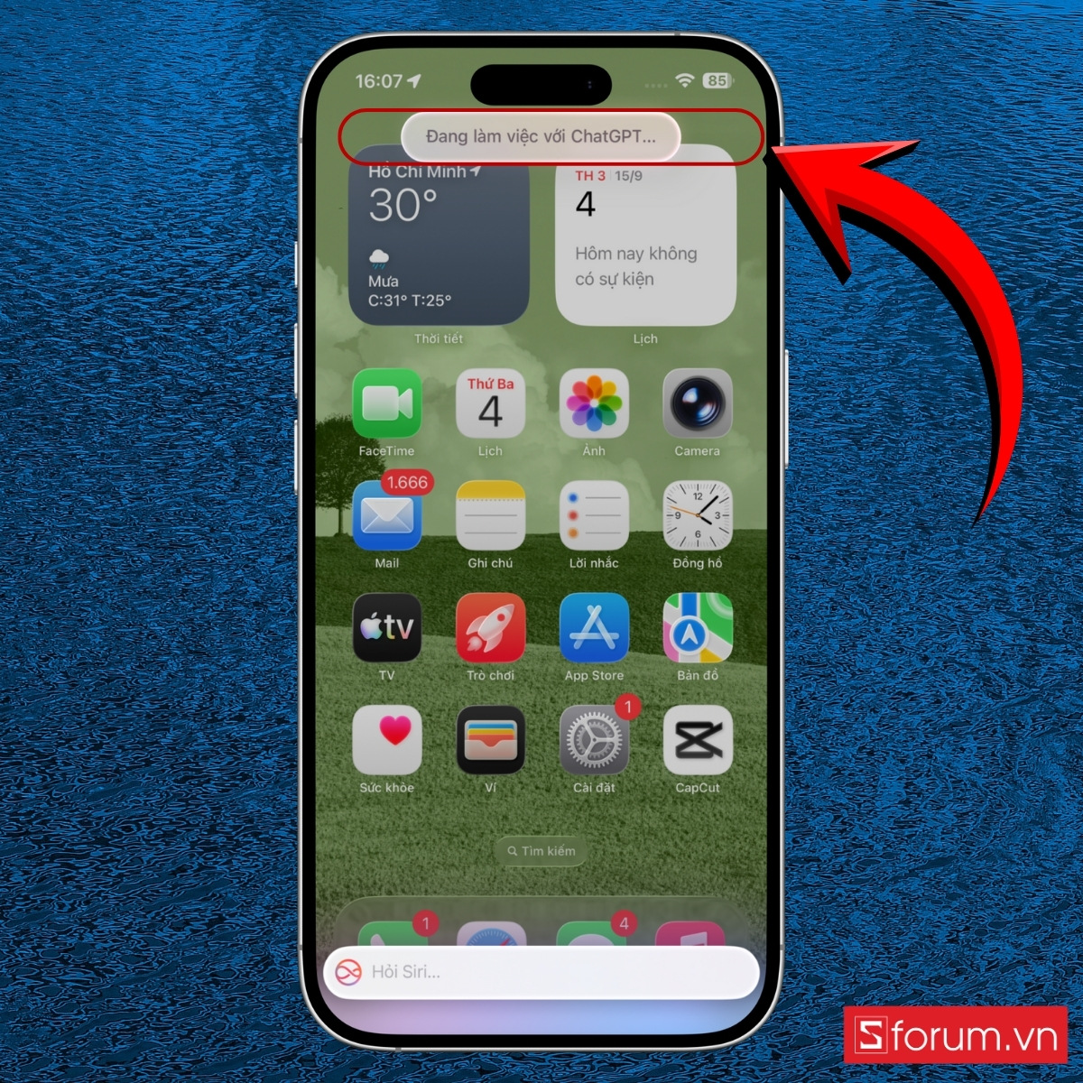 Hướng dẫn sử dụng Apple Intelligence với Siri trên iPhone bước 2