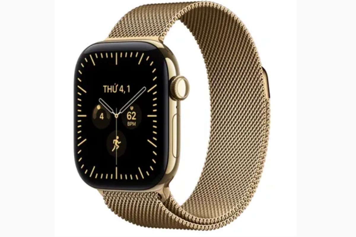 Apple Watch Series 12 có mấy màu viềnTitan? màu Vàng Óng 