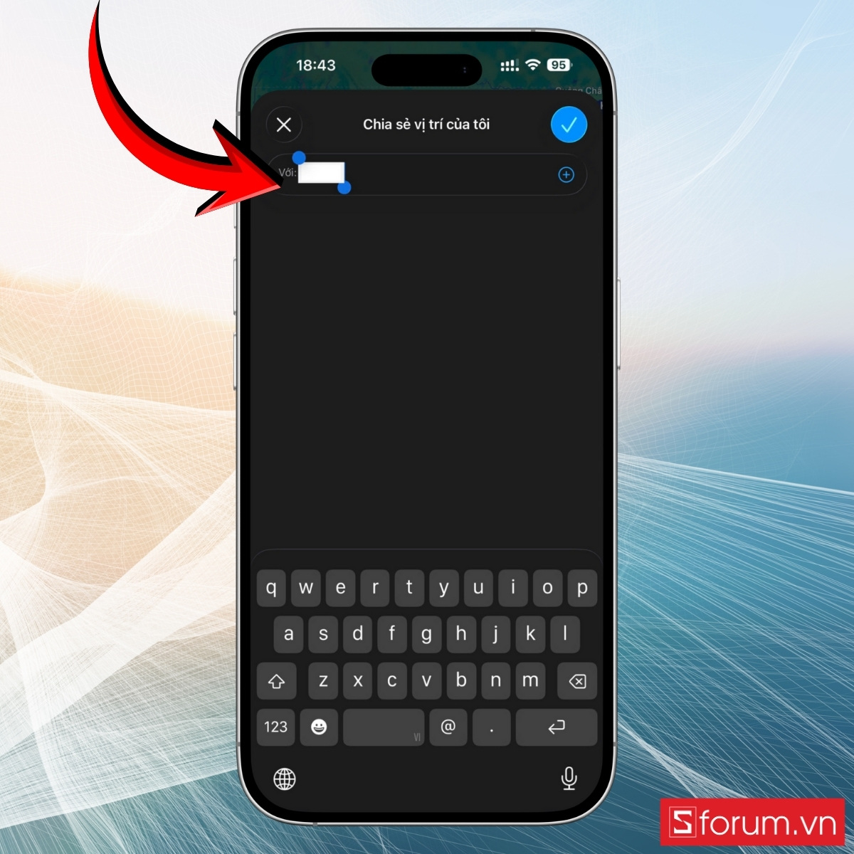 Chọn số điện thoại hoặc người trong danh bạ
