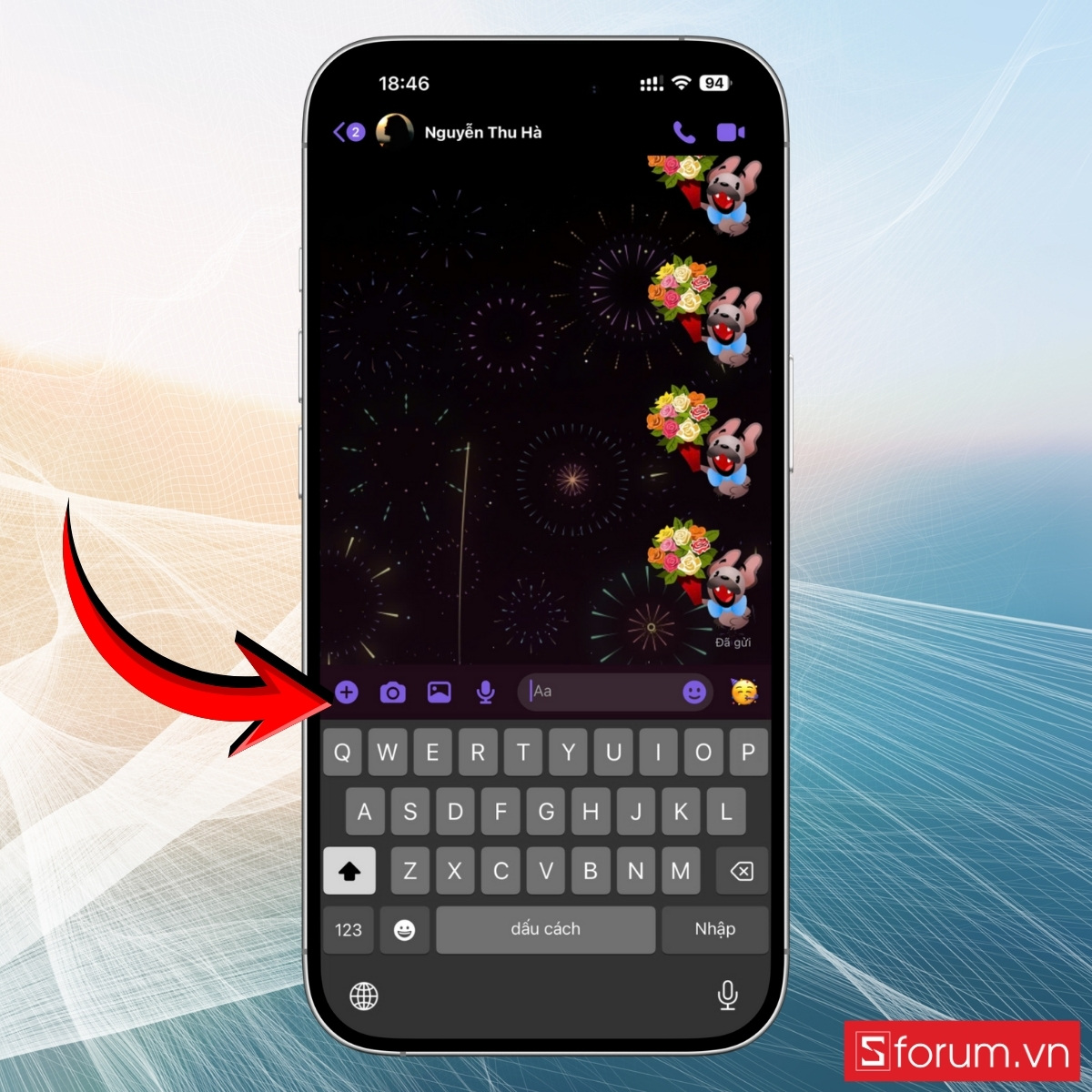 Gửi vị trí trong cuộc trò chuyện