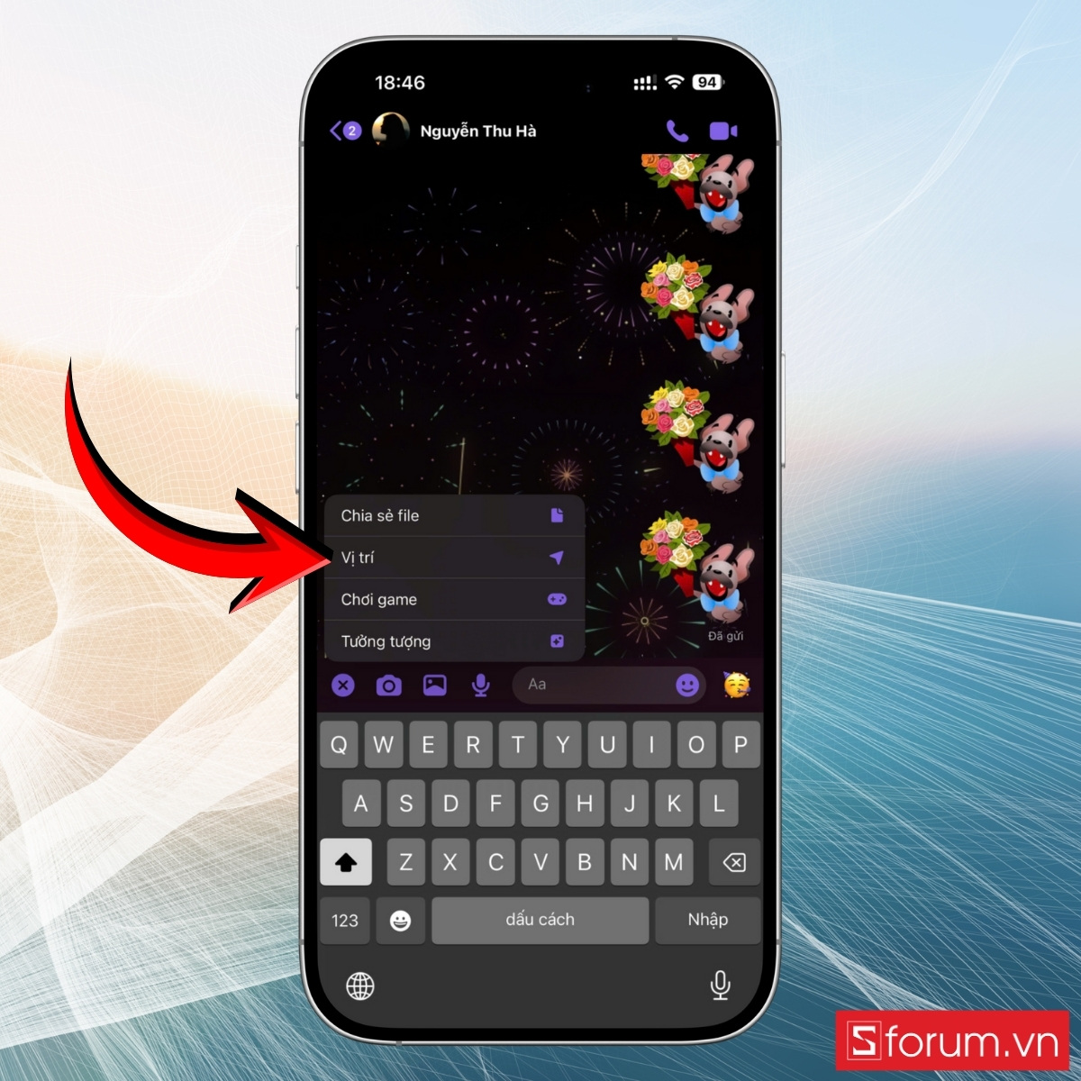 Rồi chọn tiếp Vị trí