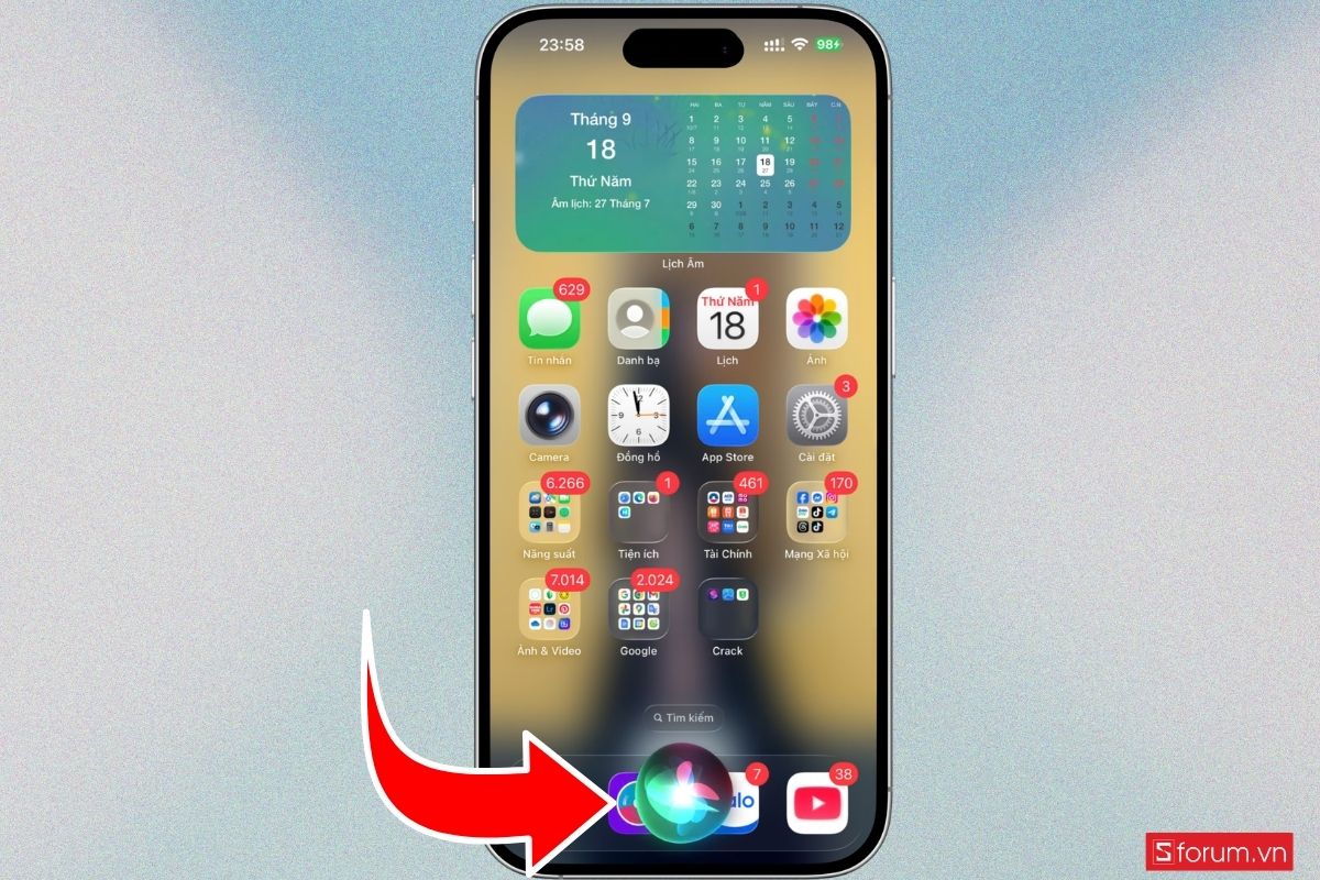 Cách bật Siri trên iPhone 18 Pro Series để điều khiển bằng giọng nói bước 5