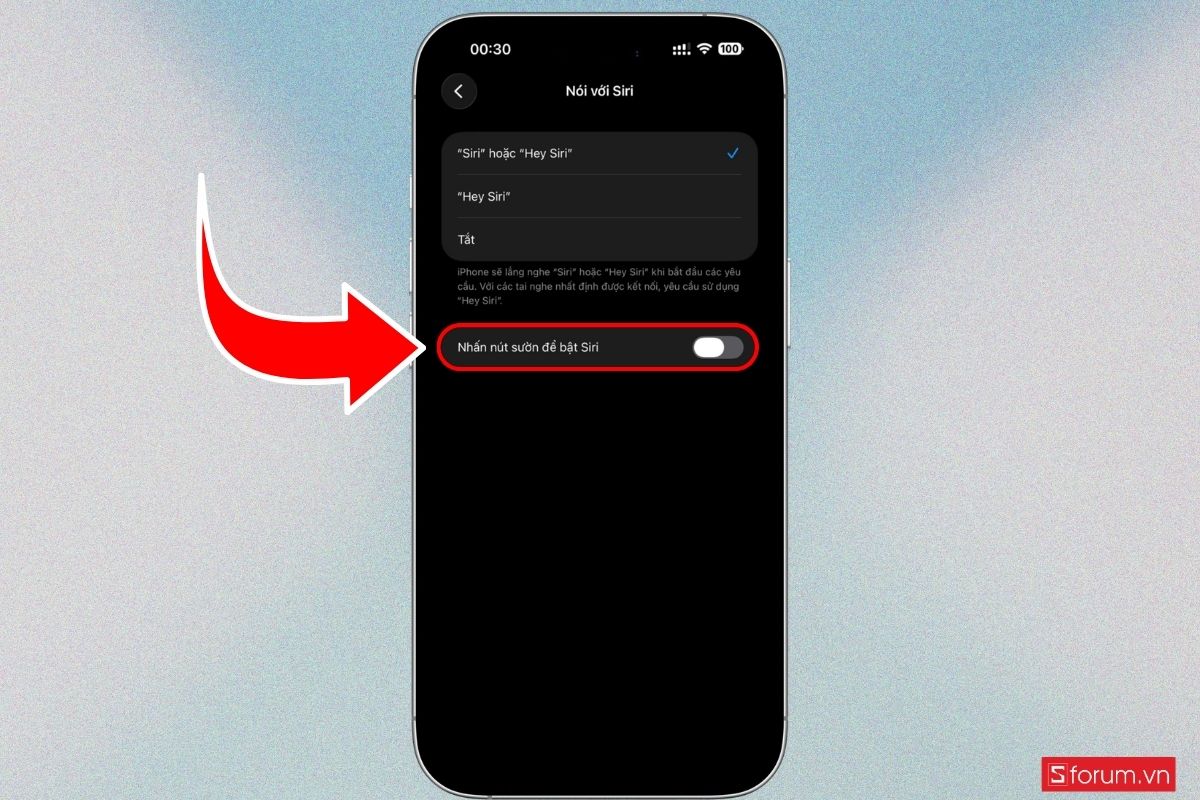 Cách bật Siri trên iPhone 18 Pro Series để điều khiển bằng giọng nói bước 6