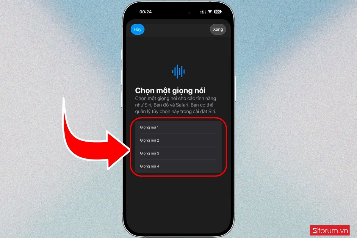 Cách cài Siri bằng tiếng Việt trên iPhone 18 Pro Series bước 4