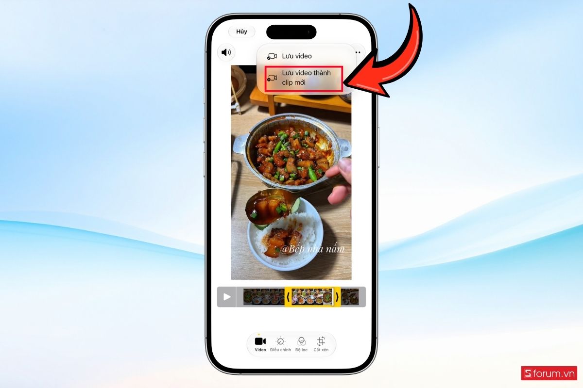 Cách cắt video trên iPhone 17 Pro Max bằng ứng dụng Ảnh bước 4