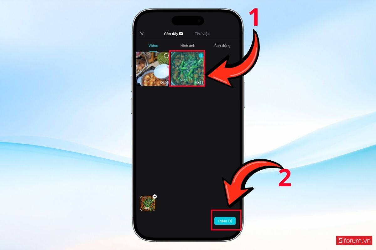 Cách cắt video trên iPhone 17 Pro Max bằng CapCut bước 2