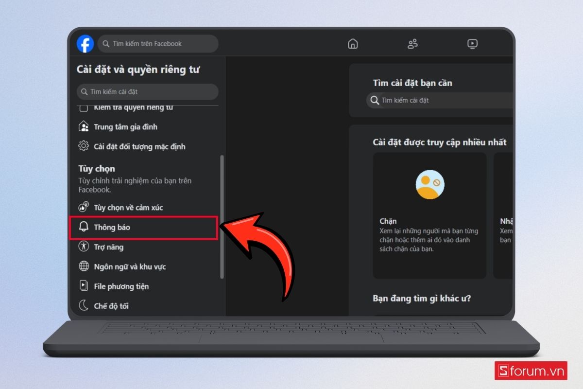 Cách chặn lời mời chơi game trên Facebook bằng máy tính bước 3