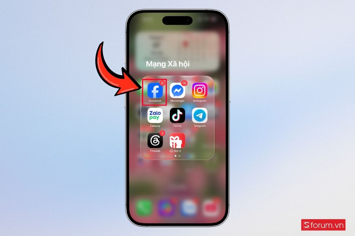 Cách chặn lời mời chơi game trên Facebook bằng điện thoại bước 1