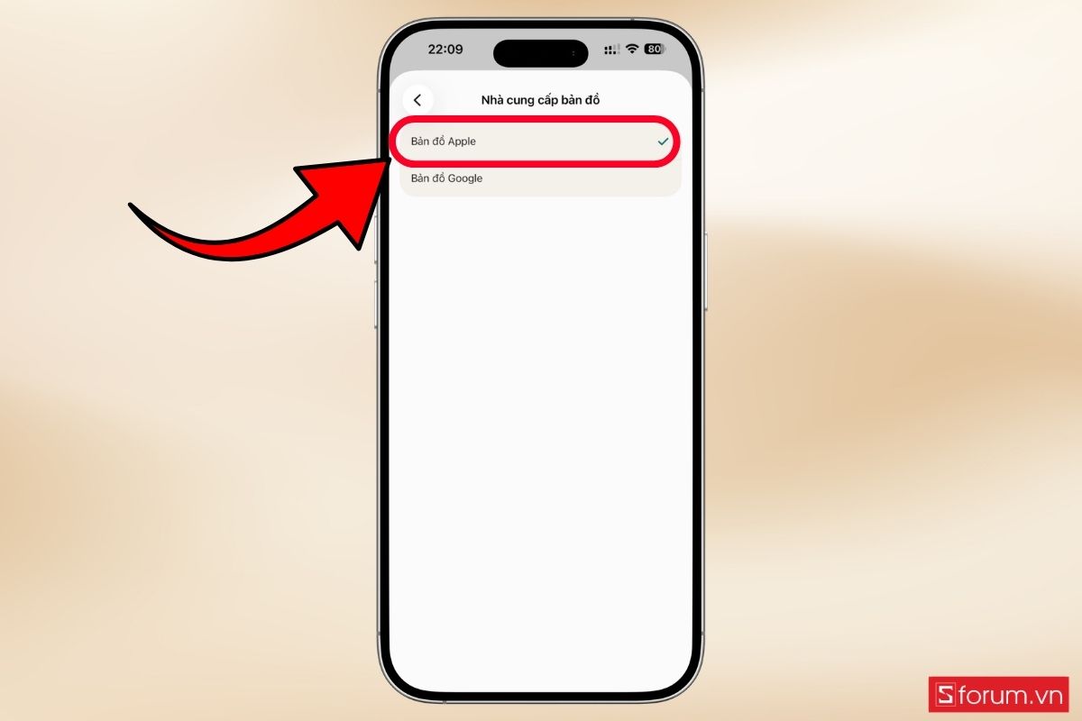 Cách chọn dữ liệu bản đồ Google hoặc Apple Maps trên Perplexity bước 4