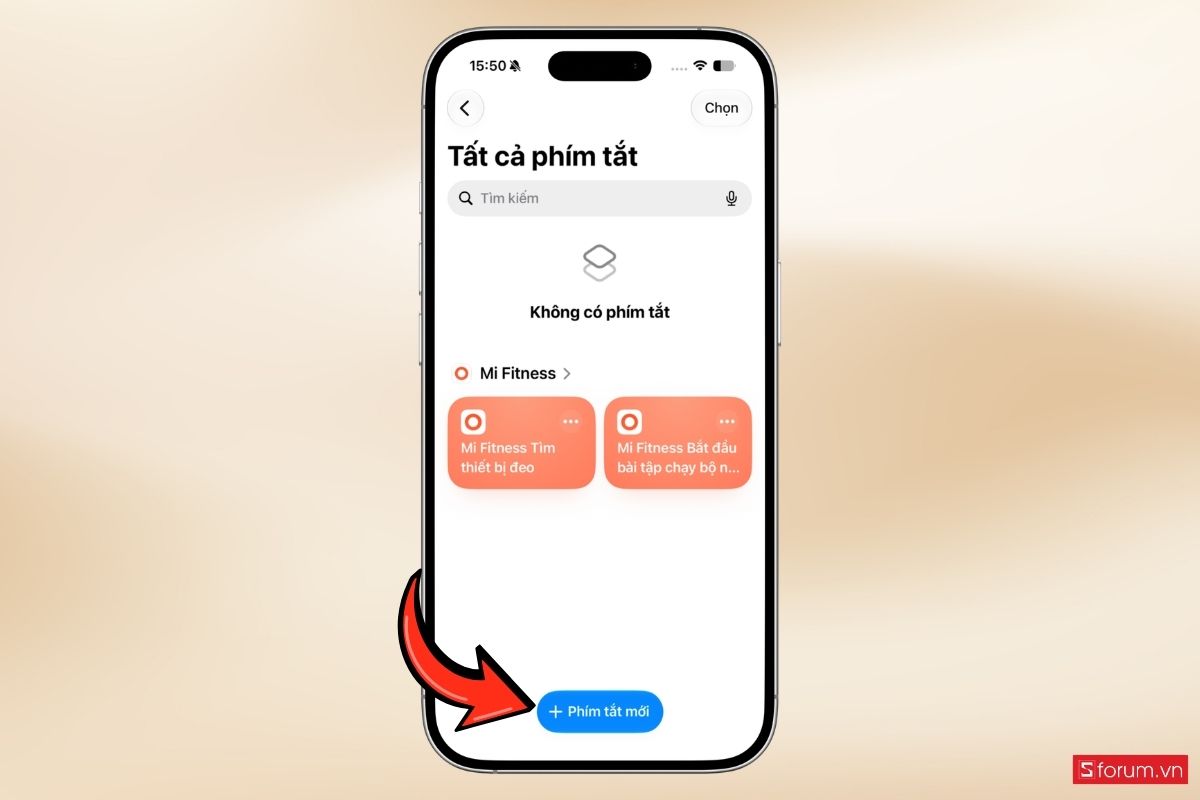 Chụp màn hình bằng ứng dụng Phím tắt bước 2