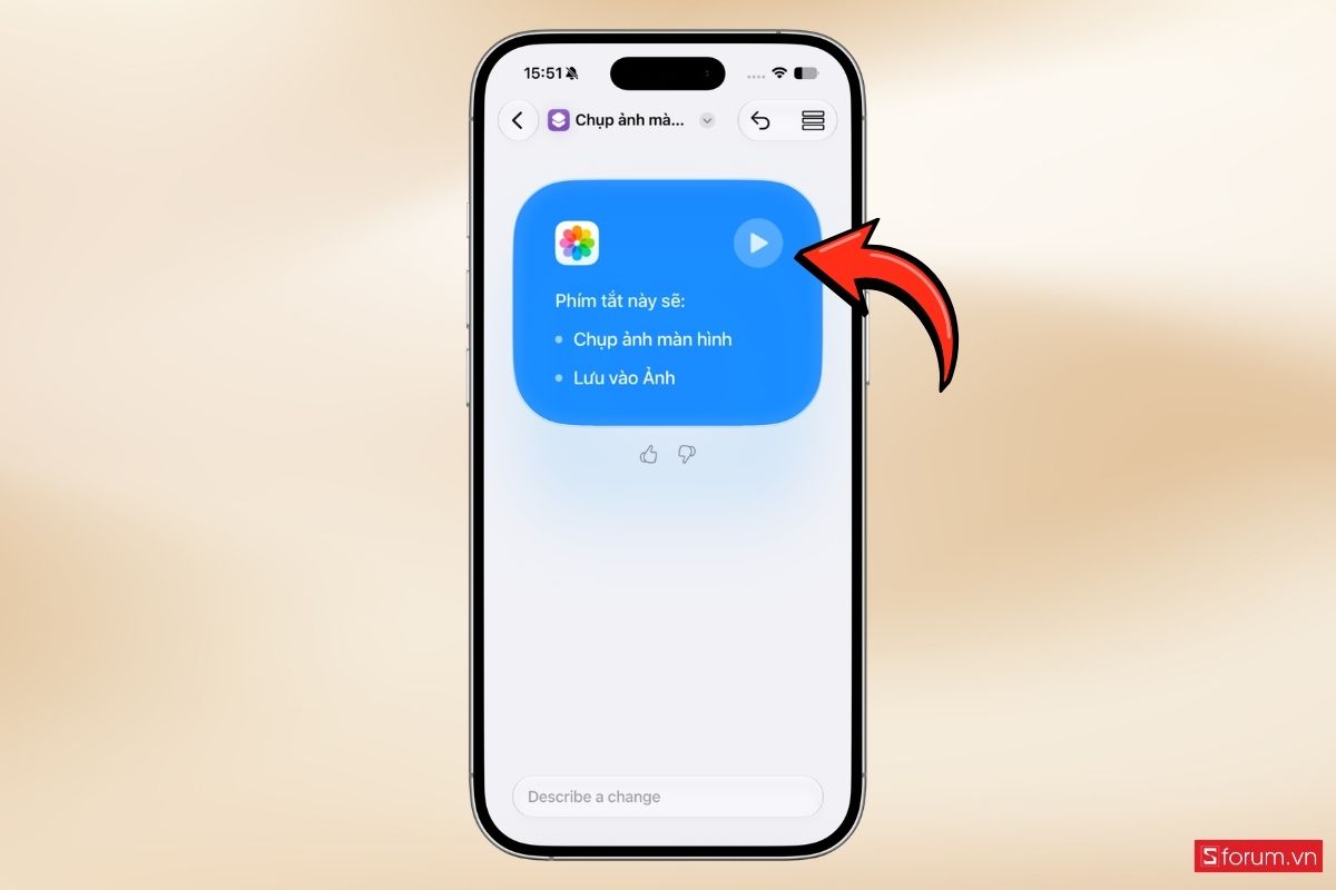 Chụp màn hình bằng ứng dụng Phím tắt bước 5