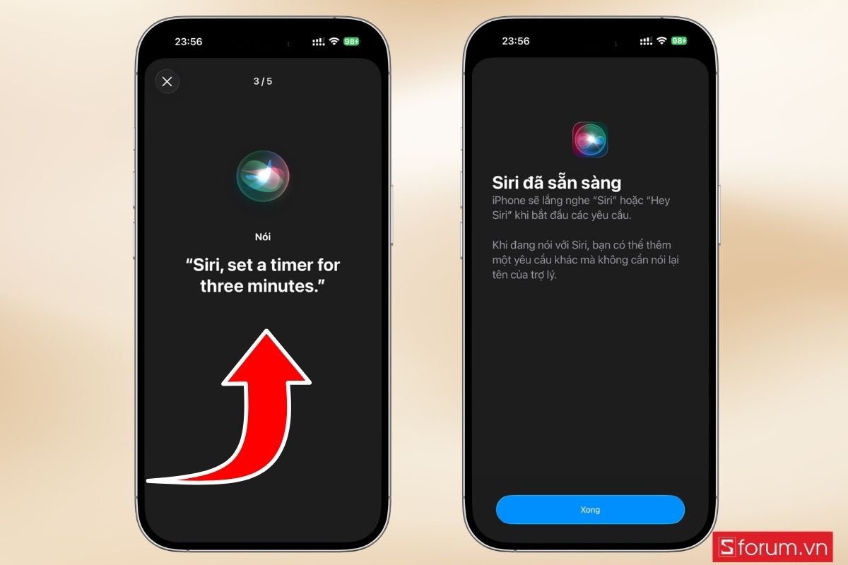 Chụp màn hình bằng hey siri trên iPhone