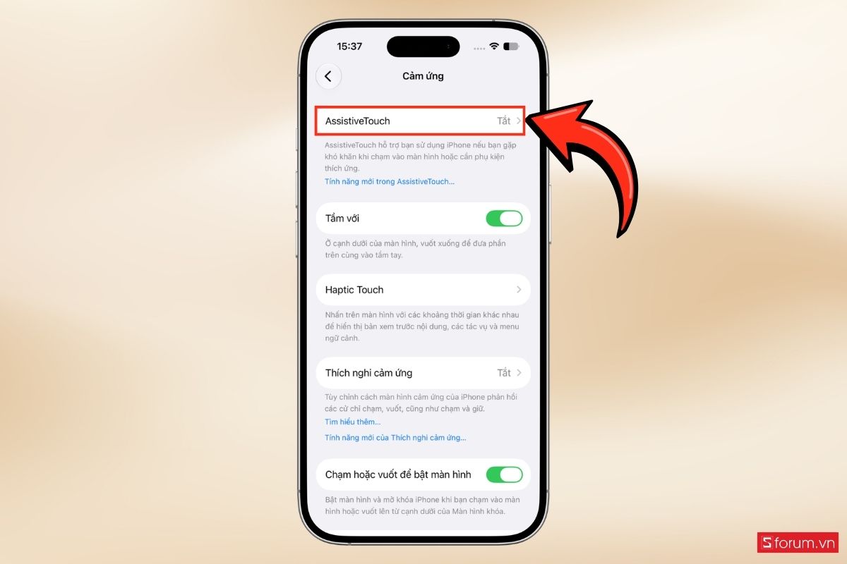 Chụp màn hình bằng AssistiveTouch bước 3