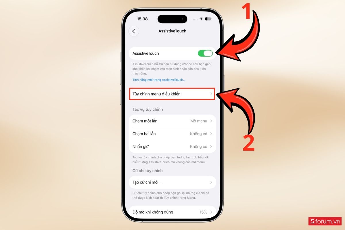 Chụp màn hình bằng AssistiveTouch bước 4