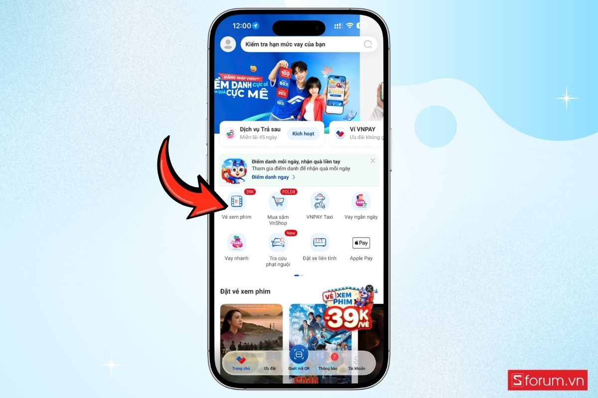 Cách mua vé xem Người nhện: Khởi đầu mới bằng ví VNPAY bước 2