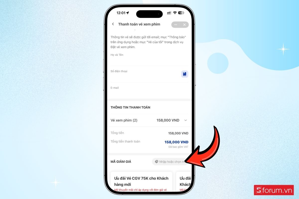 Cách mua vé xem Người nhện: Khởi đầu mới bằng ví VNPAY bước 7