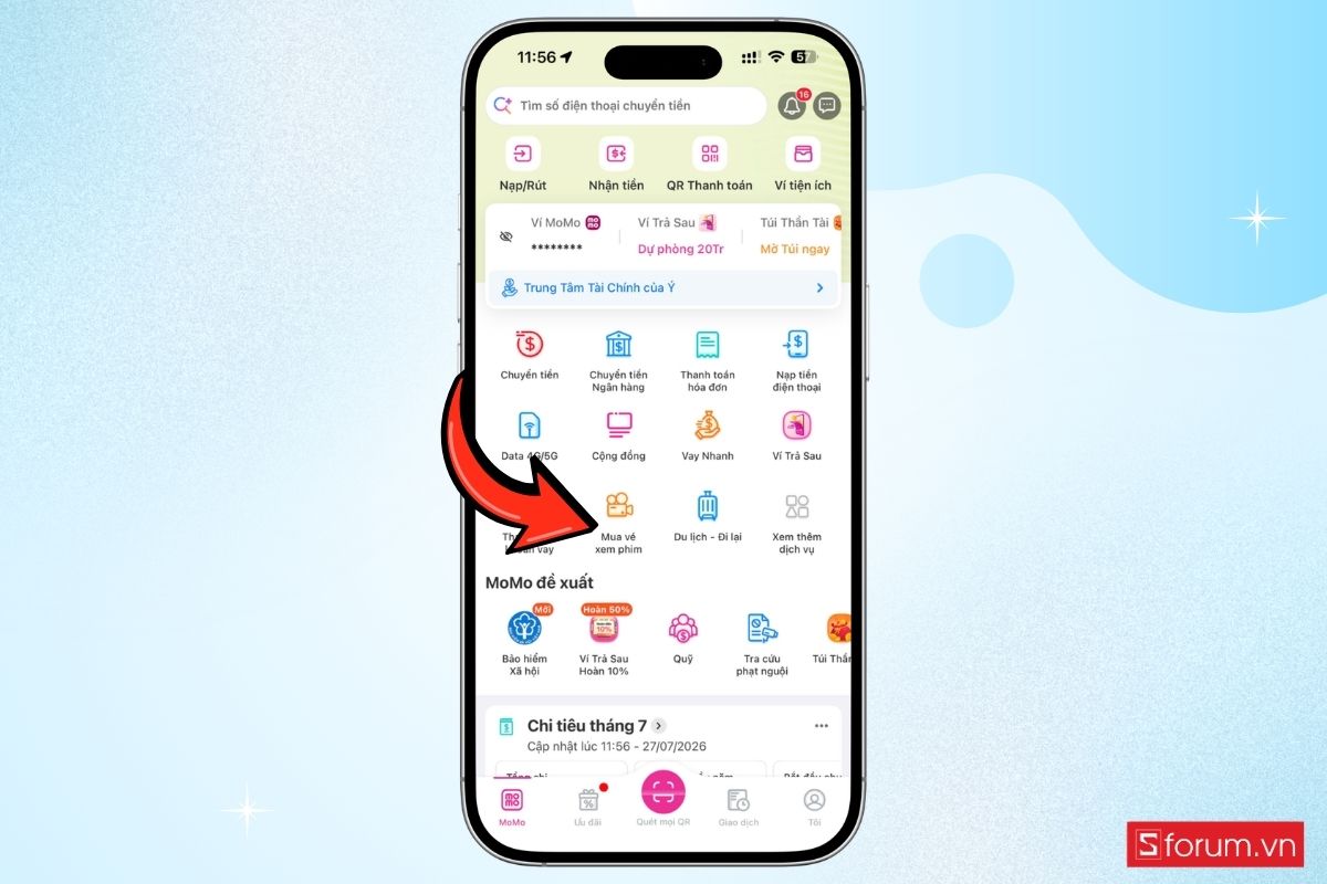 Cách đặt vé xem Người nhện: Khởi đầu mới qua ví MoMo bước 2