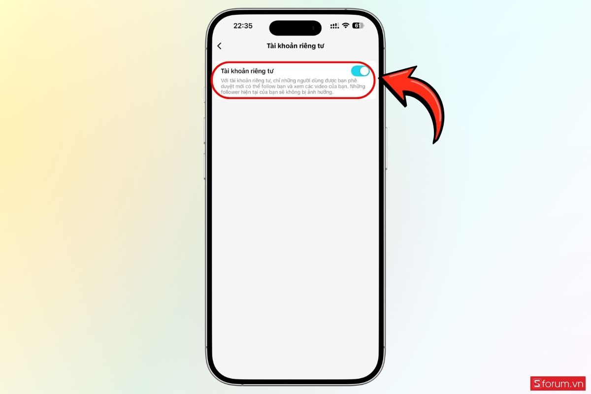 Mở phần cài đặt quyền riêng tư trên TikTok bước 4