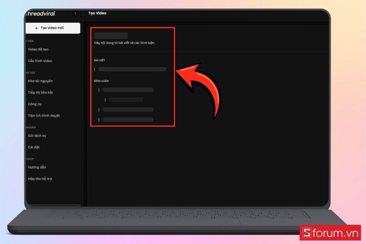 Cách đổi Biến bài viết Threads thành video ngắn bước 5