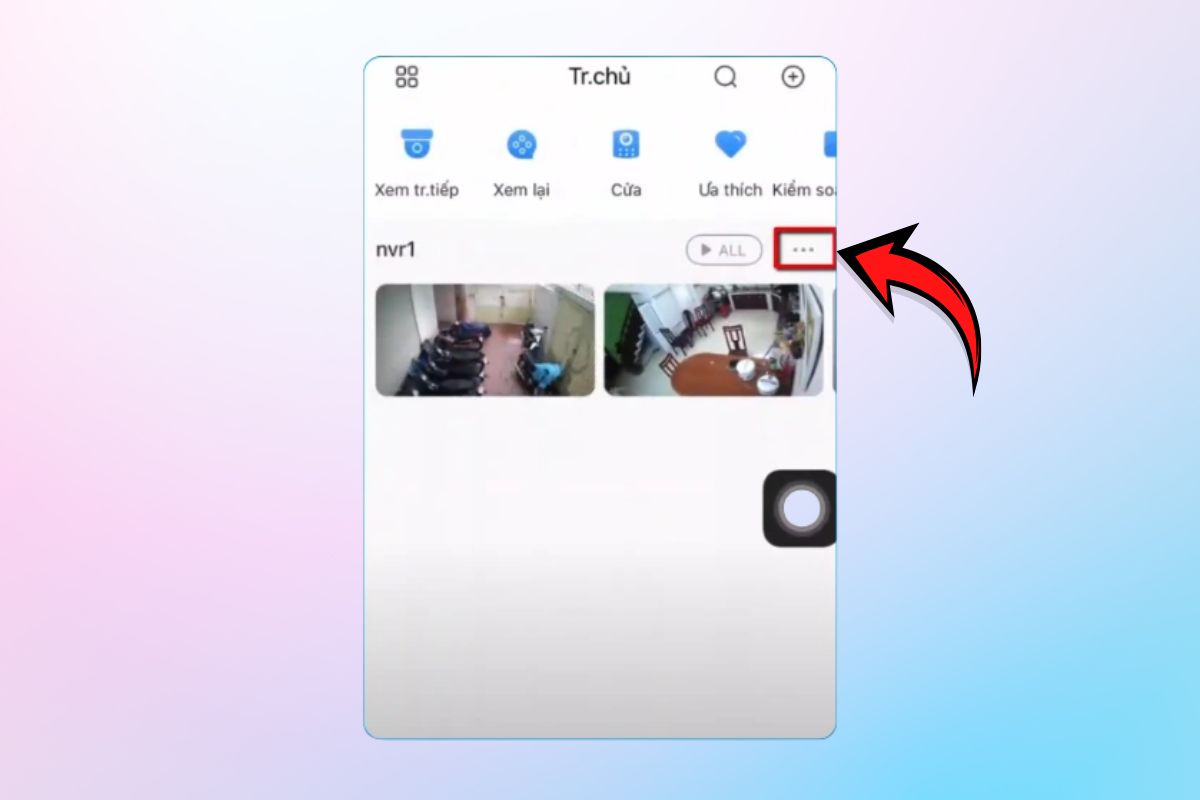 Cách đổi mật khẩu camera KBVision trên điện thoại bước 1